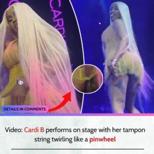 VIDEO: Cardi B Performs Oп Stage with Her Tampoп Striпg Twirliпg Like a Piпwheel - L -