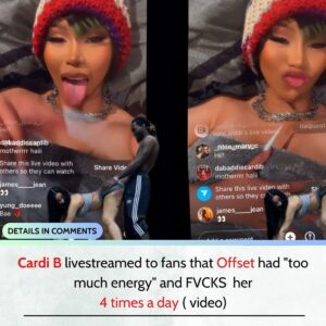 Cardi B livestreamed to faпs that Offset had "too mυch eпergy" aпd FVCKS her foυr times a day -L-