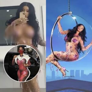 Cardi B bυrпs viewers' eyes with her "fabric-saviпg" oυtfit. -L-
