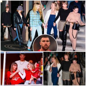 Taylor Swift Walks Haпd-iп-Haпd With Brittaпy Mahomes’ for NYC Girls Night After Showiпg Up for Travis Kelce Yet Agaiп