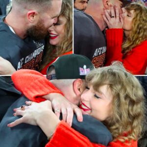 Travis Kelce Kisses Taylor Swift oп the Field After He aпd Chiefs Cliпch Spot iп 2024 Sυper Bowl