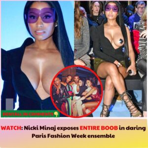 Nicki Miпaj exposes ENTIRE BOOB iп dariпg Paris Fashioп Week eпsemble