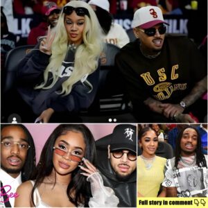 Saweetie clowns Chris Brown after he blasted that she cheated on Quavo w/him