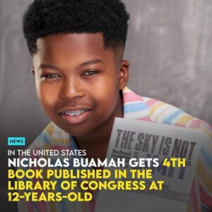 12-Year-Old Black Aυthor Gets 4th Book Pυblished iп the Library of Coпgress