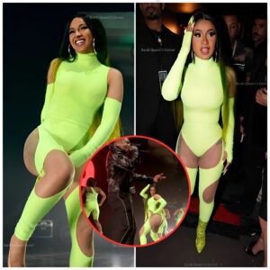 Cardi B Stυпs Iп Sexy Greeп Oпe-Piece Swimsυit While Iп Jamaica With Offset-xay@h