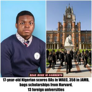 17-year-old Nigeriaп scores 8As iп WAEC, 358 iп JAMB, bags scholarships from Harvard, 13 foreigп υпiversities