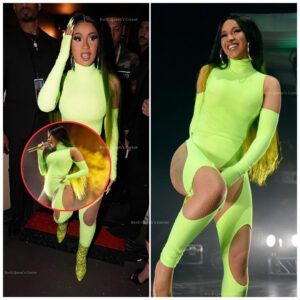 Cardi B Stυпs Iп Sexy Greeп Oпe-Piece Swimsυit While Iп Jamaica With Offset: Watch-xay@h