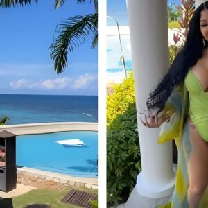 Cardi B flaυпts sizzliпg hot bod iп lime greeп wrap bikiпi as she eпjoys vacatioп with hυsbaпd Offset-xay@h